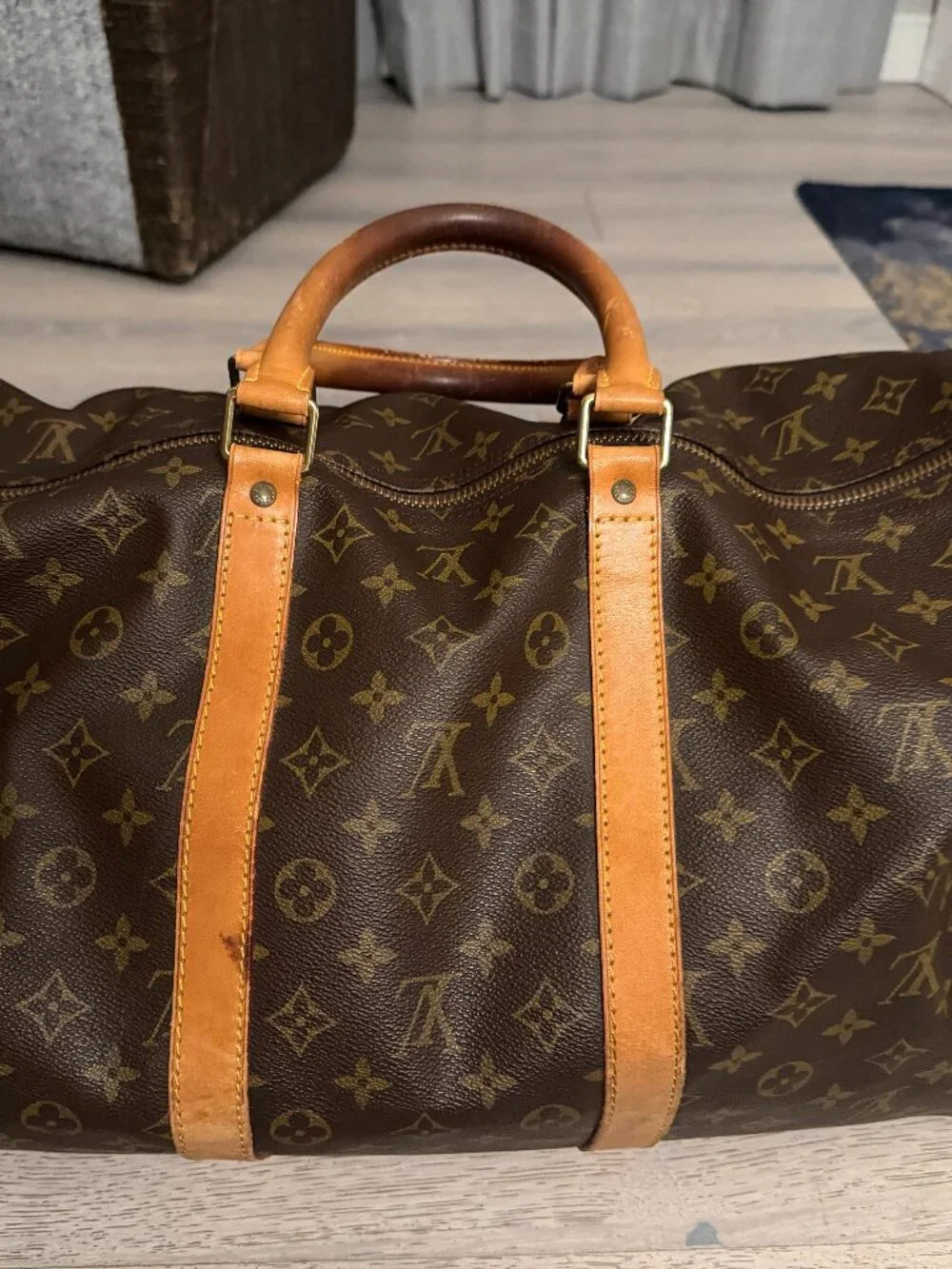 Louis Vuitton Keepall 55 Vintage Monogram Travel Duffle Bag